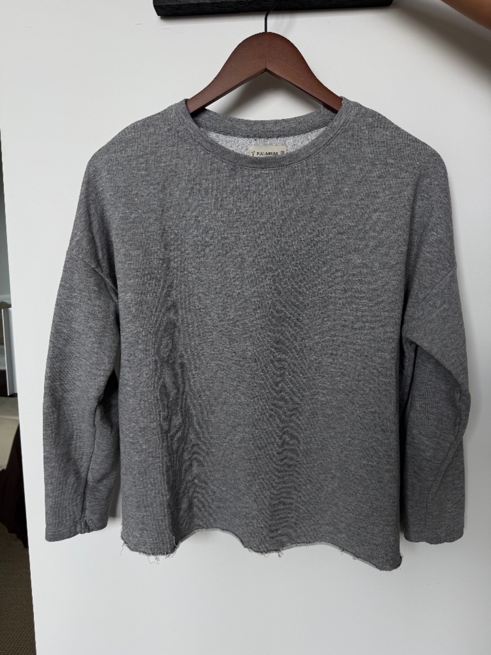 Pull&Bear Grey Oversized Fit Sweater